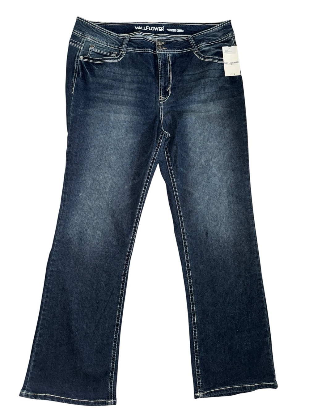 WallFlower Insta Stretch Bootcut Jeans Plus Size 22 NWT Dark Wash
